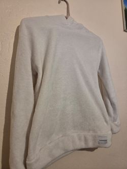 Calvin Klein Jeans White Fleece Pullover