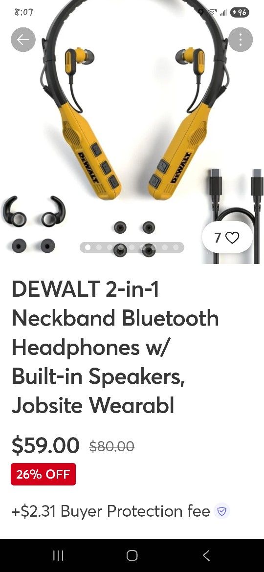 Dewalt Neckband Speakers