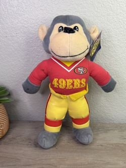 New Vintage San Francisco 49ers Monkey Plush