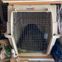 Travel Aire Large Dog Kennel Dimensions Are 26”tall 28” Wide And 35” Deep 