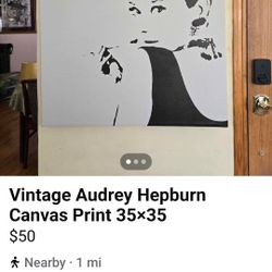 Ikea Audrey Hepburn Wrapped Canvas