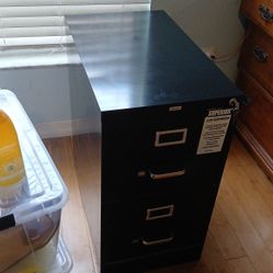 Hirsh 2 Drawer File Cabinet With Keys
