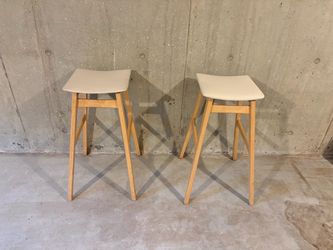 Wooden Barstools | 2 Count