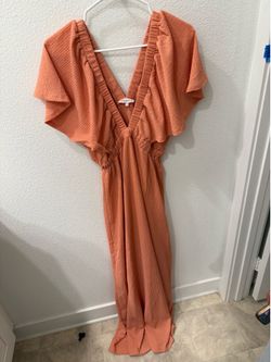 Medium burnt orange dress