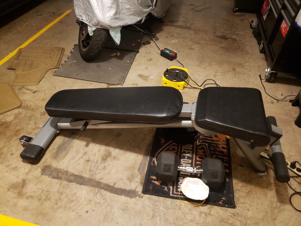 Commercial workout bench