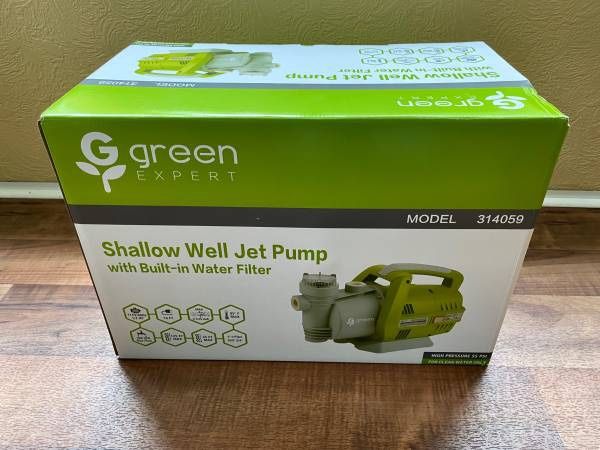 Brand New Green Expert 1/2HP Garden/Shallow Well Jet Pump w/Pre-filter