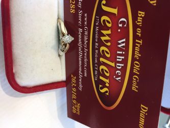 14 Kt 1/4 ct solitaire diamond ring