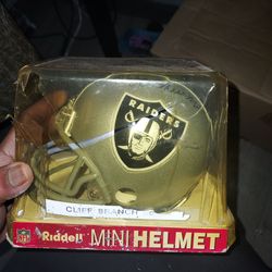 Riddell mini helmet signed by cliff branch