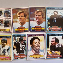 FOOTBALL CARDS VINTAGE 70S AND 80S