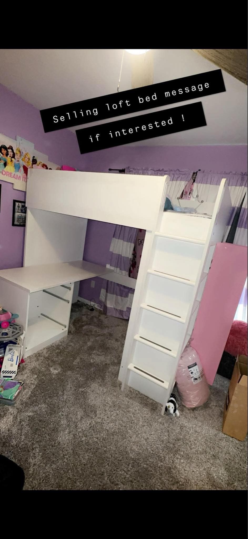 Kids Loft Bed With A Desk