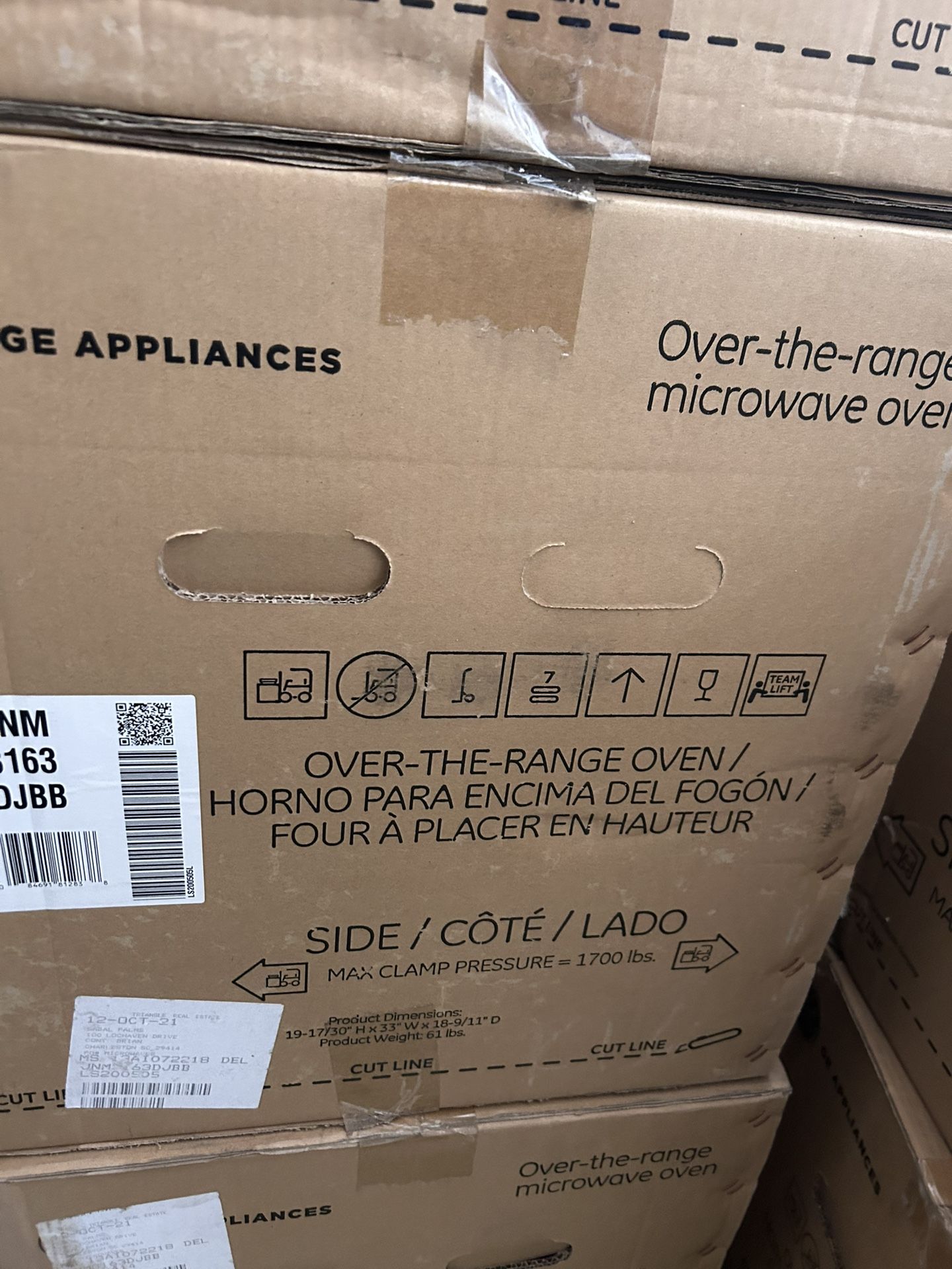 GE Over The Range  Microwave  5x