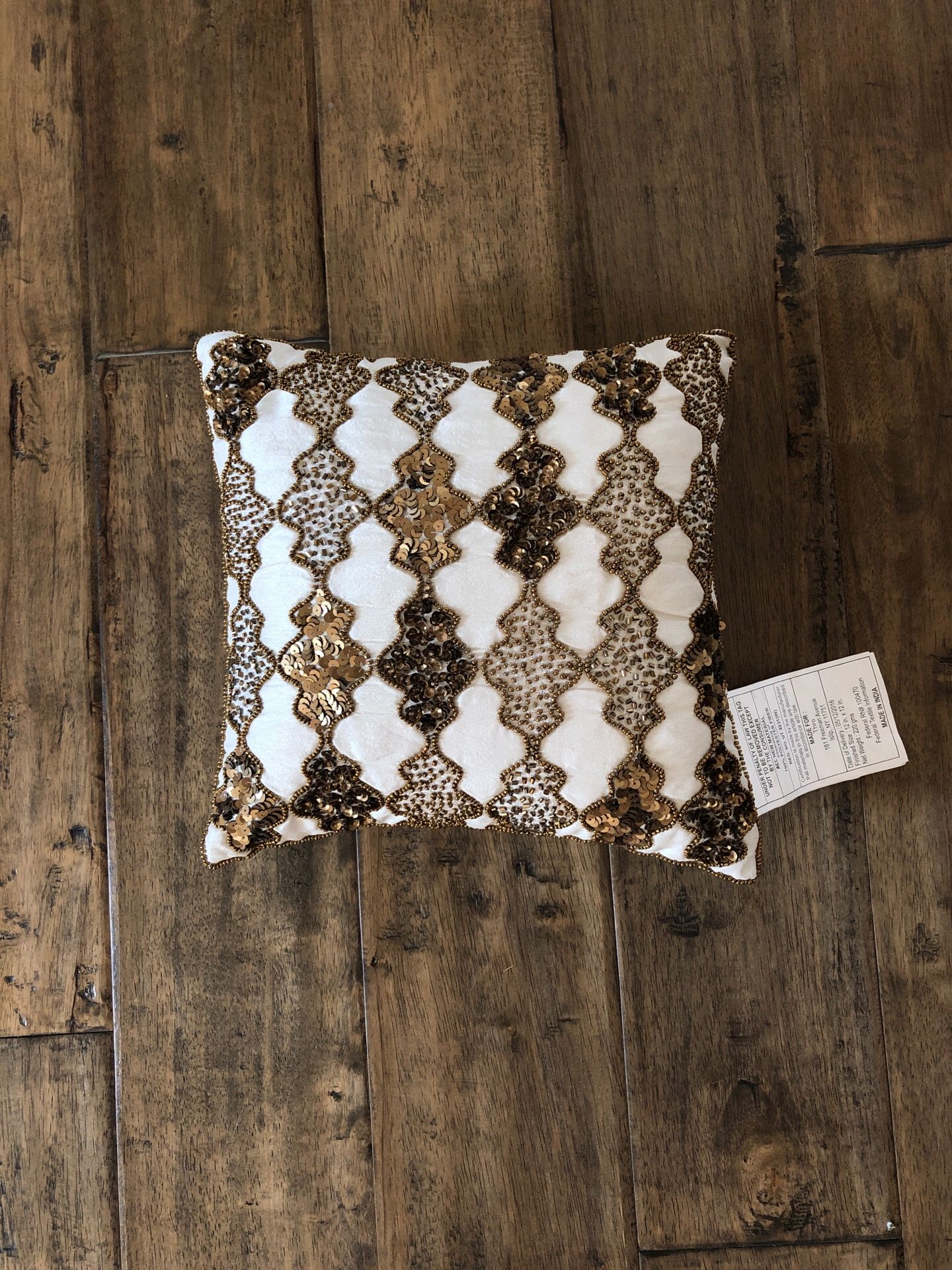 Decorative pillow from home goods 12” x 12”