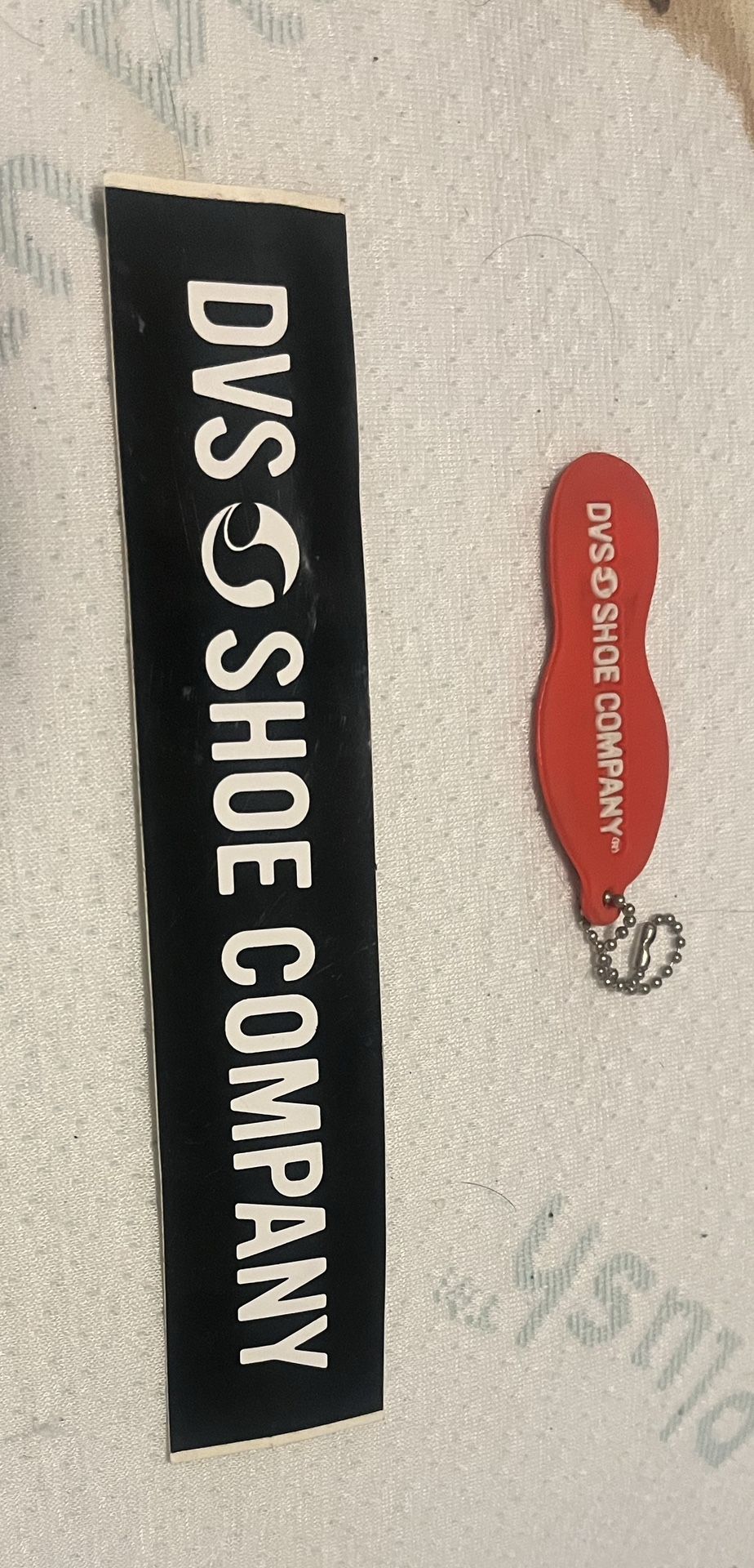 DVS sticker and keychain