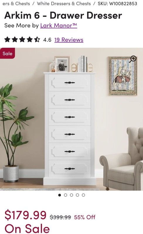 Amartha 6 Drawer Dresser