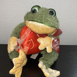 DanDee Jumbo FROG Kiss Red Heart Prince Green Valentines Classics Plush Animal