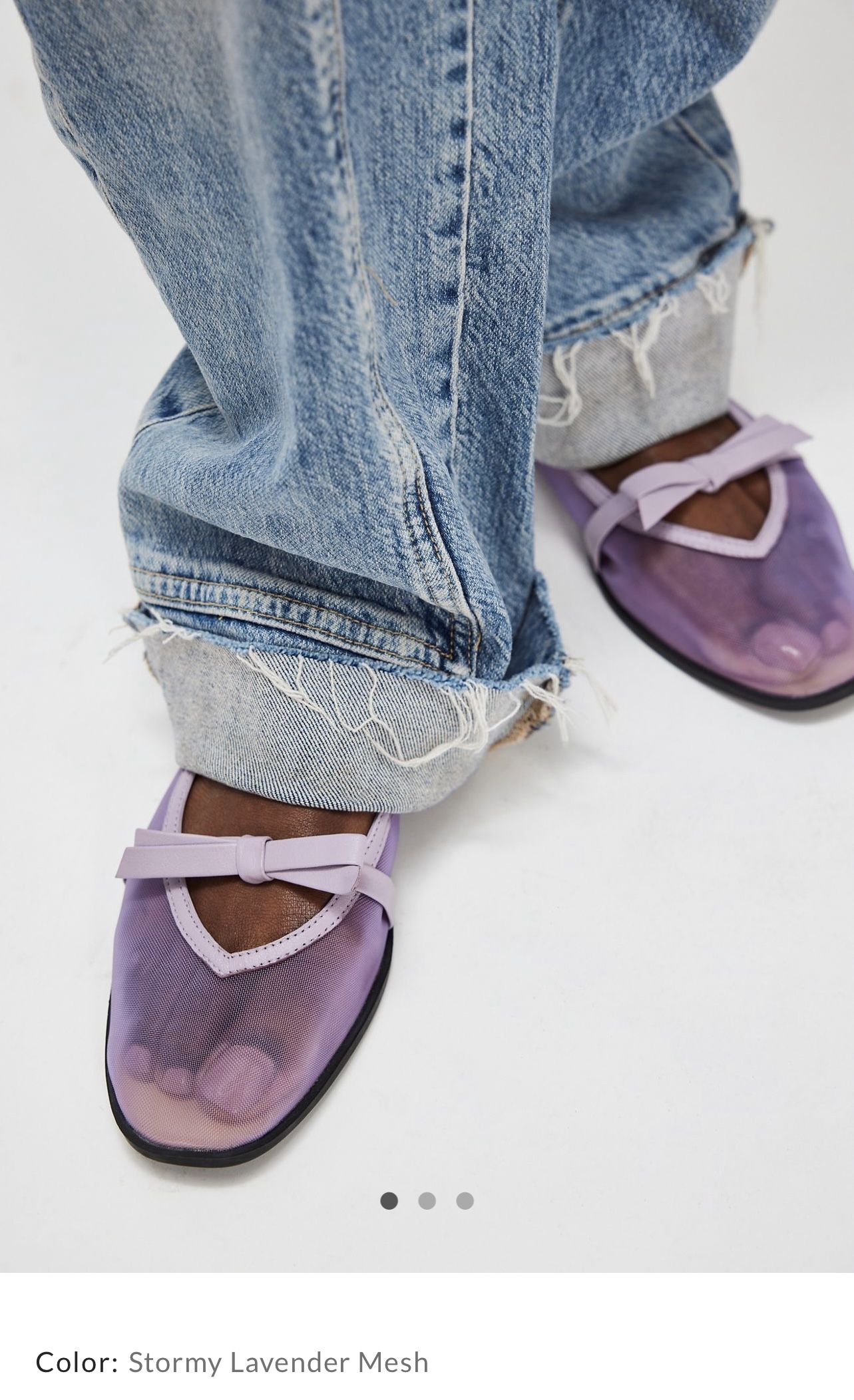 Free People Mesh Lavender Flats