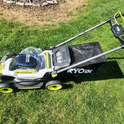 Ryobi Push Lawn Mower 40v Brand New