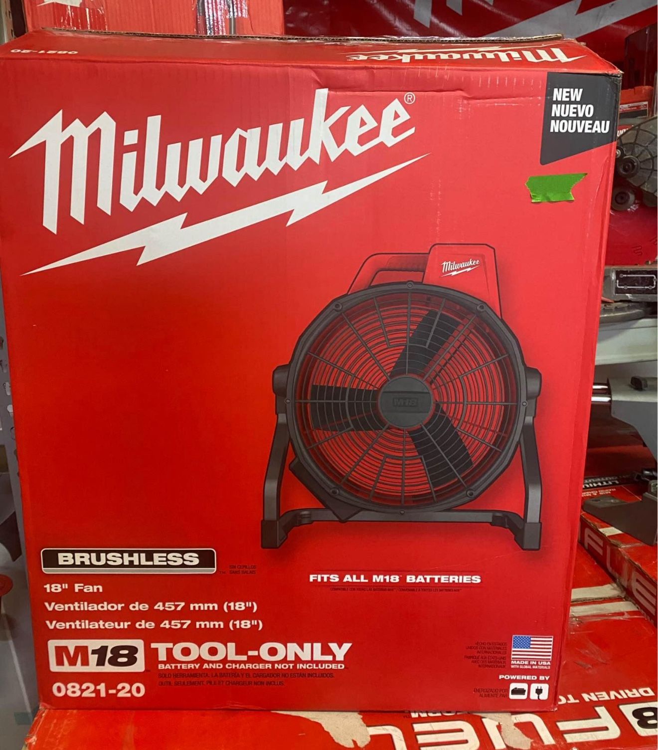 Milwaukee M18 Brushless 18” Fan