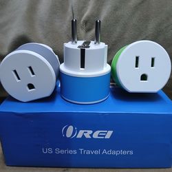 2 in 1 travel adapter 3 pack