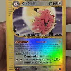 Clefable Expedition 2002 7/165 Reverse Holo Pokémon TCG e reader Rare vintage MP