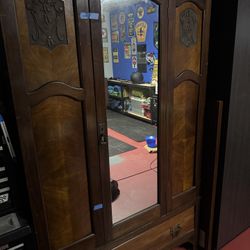 Antique Stand Up Dresser /Storage 