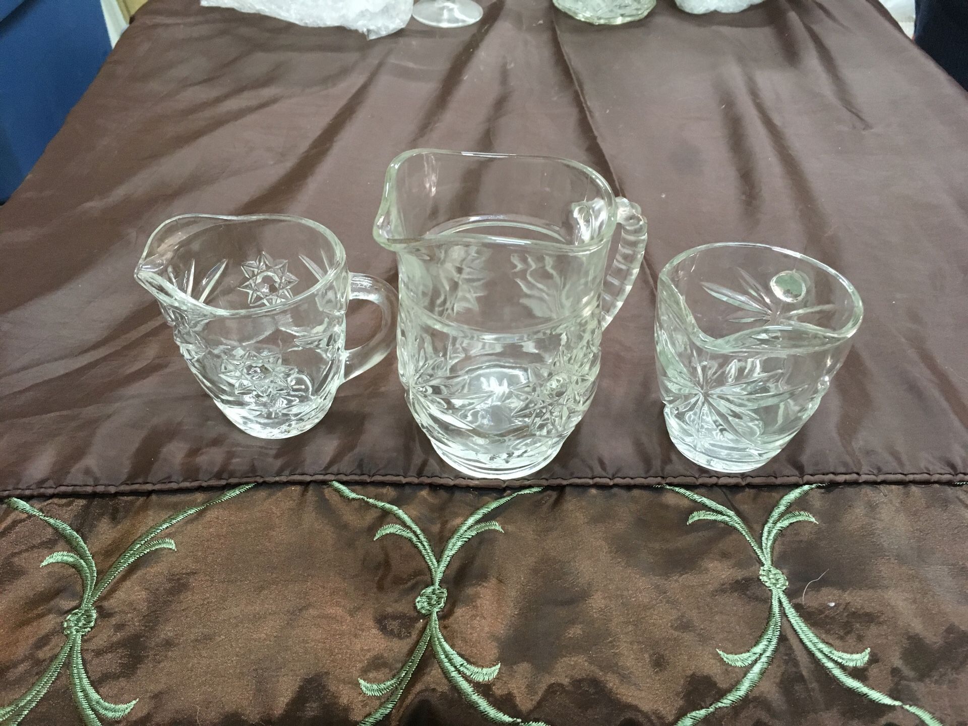 Press glass pitchers