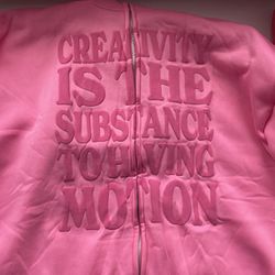 Puff Print Hoodie “ Are Creativity Is The Substance To Having Motion