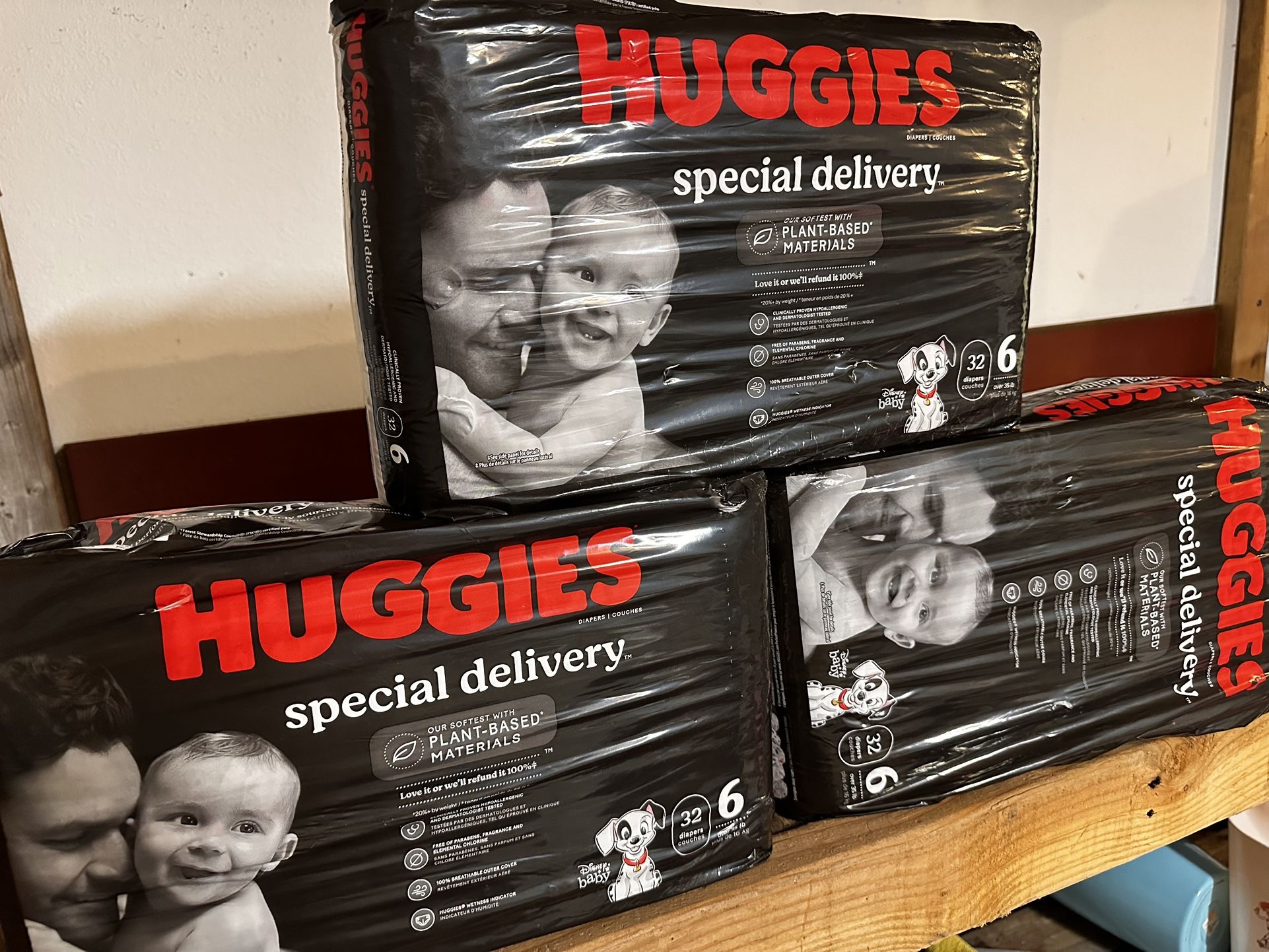 Huggies Special Delivery Diapers – Size 6 (32 ct, New Sealed)