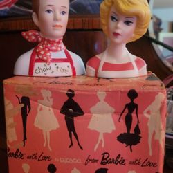 Ken +Barbie  Salt Pepper  Shakers 