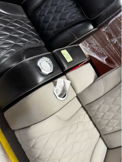 Leather theater recliners
