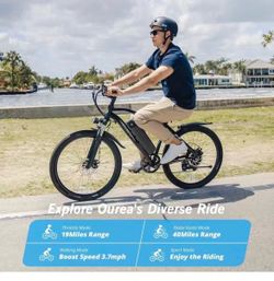 Electric Bike 26" Fat Tire Electric Bike for Adult, 25mph Peak 750W 48V 10.4Ah Removable Lithium-Ion Battery Electric Mountain Bike, 3H Fast Charge, L