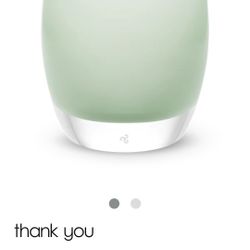 Glassybaby "Thank  You" Candle Holder