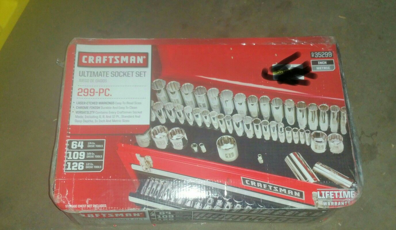 Craftsman 299 piece Ultimate socket set
