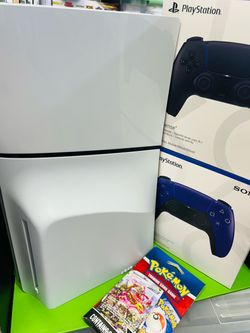 PS5 Slim + Disk Drive - Mat Black Version + 2 New Controllers - Welcome to Test - 6 Month Warranty