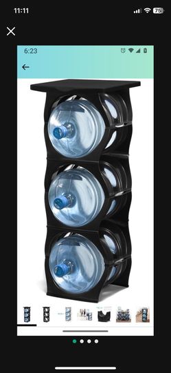 Stackable Water Bottle Rack 5 Gallon Water Jug Organizer