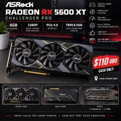 ASRock Radeon RX 5600 XT Challenger Pro 6GB Graphics Card