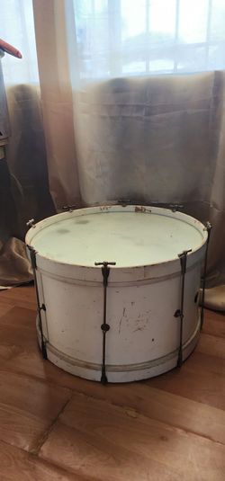 White Drum Coffee Table Vintage