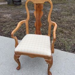 Original Farmhouse Queen Anne style dining armchair