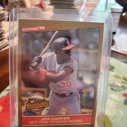 Joe Carter Cleveland Indians Baseball Cards 