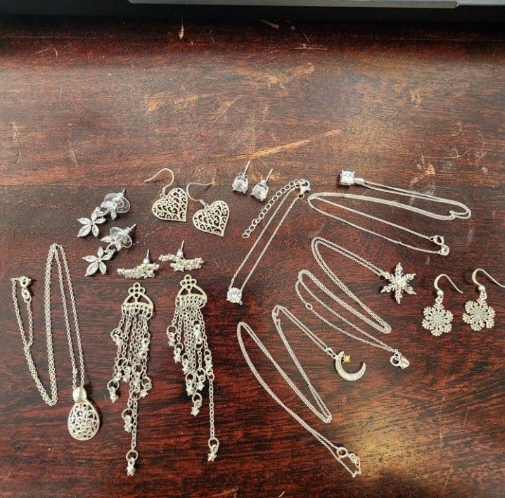 100+ Pieces Sterling Silver Gold Jewelry
