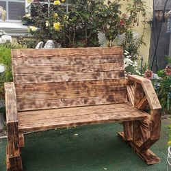 Wagon Wood Bench 