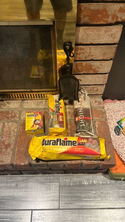 Duraflame logs fireplace