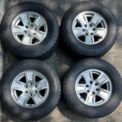 17 Inch Chevy Wheels And Like New Tires