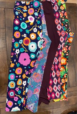 Lot of 5 pairs of Lula Roe leggings