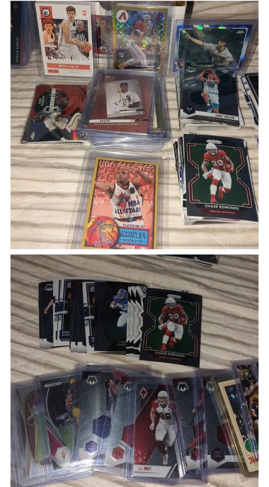 Box of mixed sports. Mint cards. NBA NFL MLB