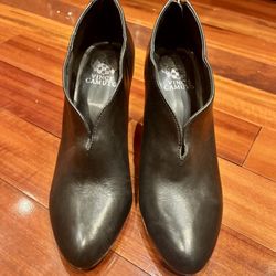 Vince Camuto Black Leather Booties