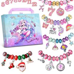 ，Bracelet Making Kit & Unicorn/Mermaid Girl Toy- ideal Crafts for Ages 8-12