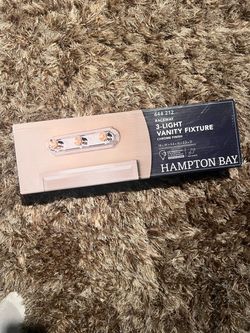 Hampton Bay 3-Light Vanity Fixture Chrome
