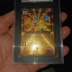 Pokemon Card Graded SGC Ultra Premium Collection Gold Metal Grade 9