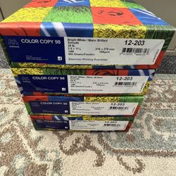MOHAWK WHITE COLOR COPY PAPER (4) REAMS 8 X 11 Smooth 